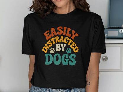 Easily Distracted by Dogs Graphic Tee product