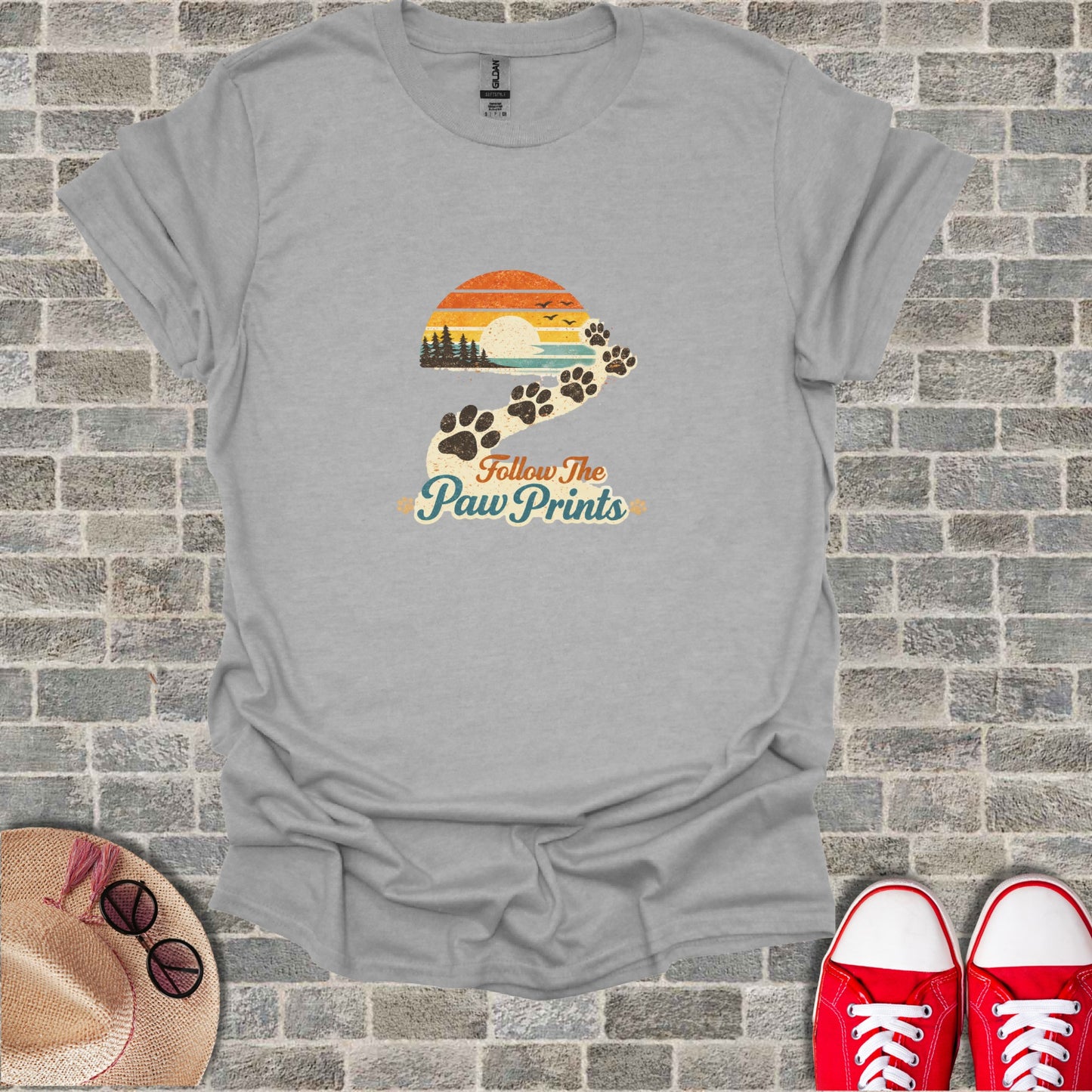 Follow The Paw Prints Sunset Forest Path product type