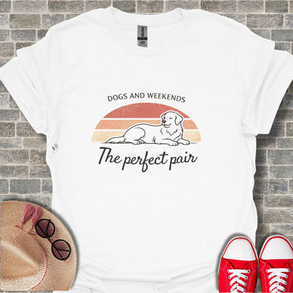 Dogs And Weekends The Perfect Pair Graphic T-Shirt