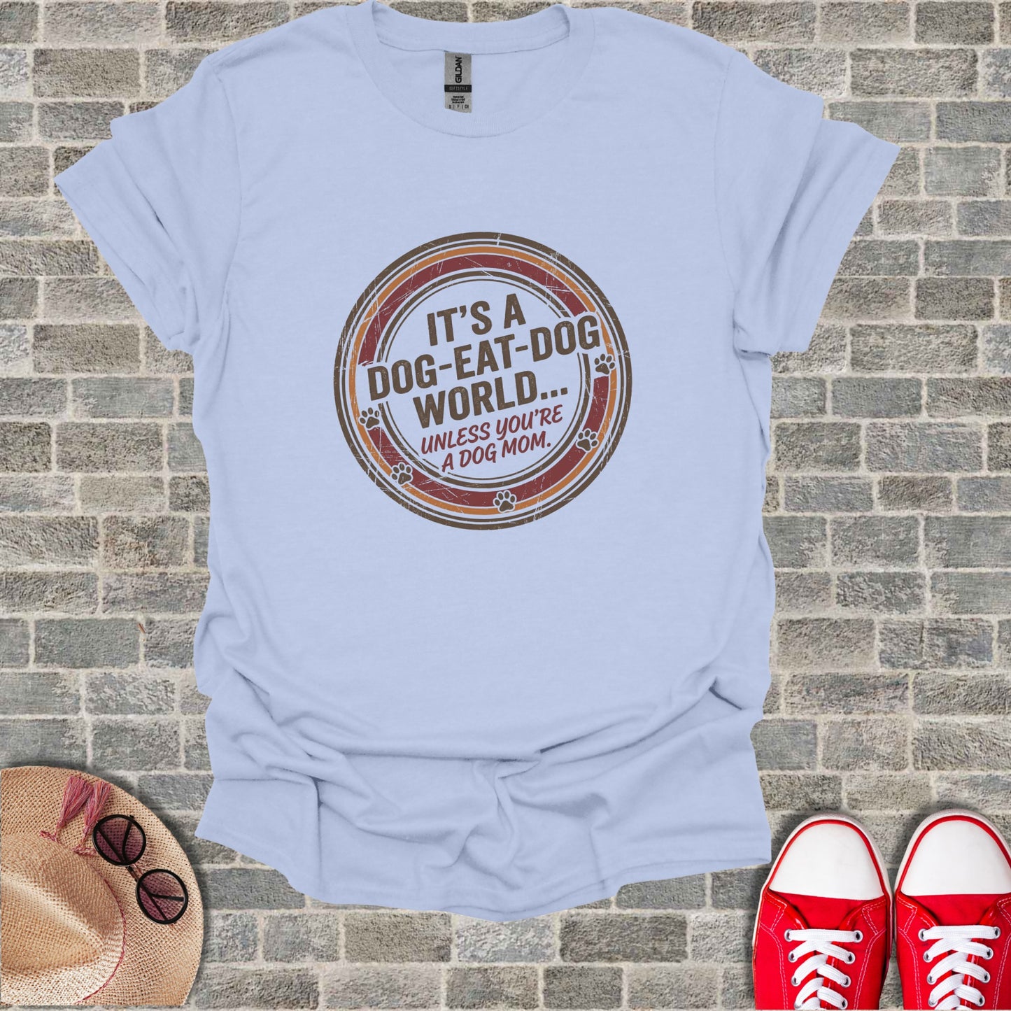 It's A Dog-Eat-Dog World Dog Mom Paw Print product type
