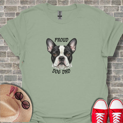 Proud Dog Dad Boston Terrier T-shirt