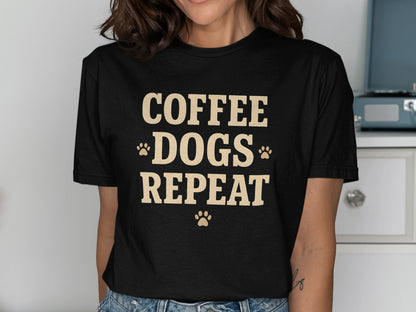 Coffee Dogs Repeat Graphic T-Shirt product
