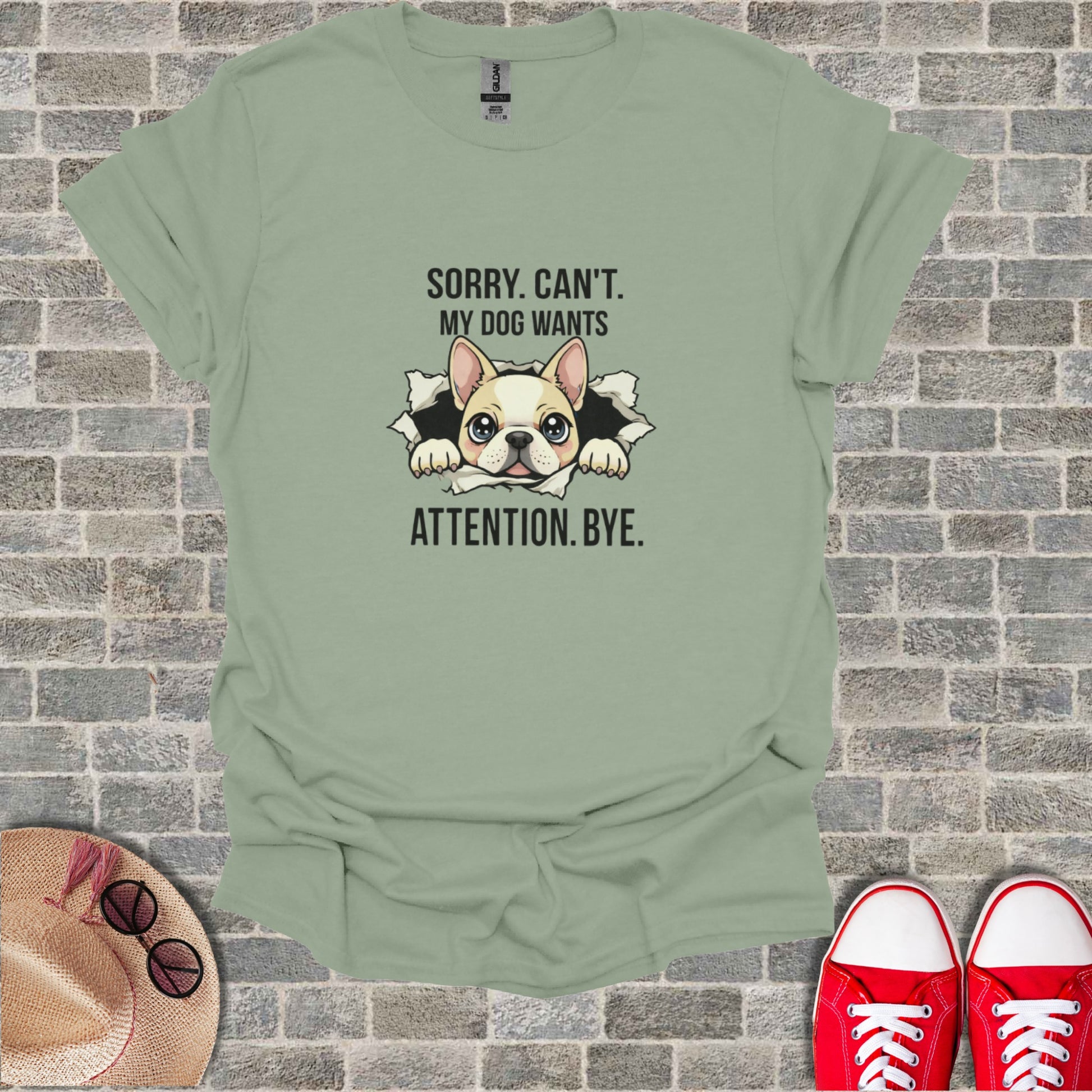 Sorry Cant My Dog Wants Attention Bye product type
Dog Tee French Bulldog Puppy Shirt Cute Dog Design Funny Pet Graphic Attention Dog Sorry Cant My Dog Pet Owner Gift Animal Lover Tee Humor Shirt Cartoon Puppy Dog Illustration Bulldog Lover Dog Mom Apparel Dog Dad Apparel Unique Graphic Tee Dog Quote Shirt Pet Humor Canine Design Cute Animal Print