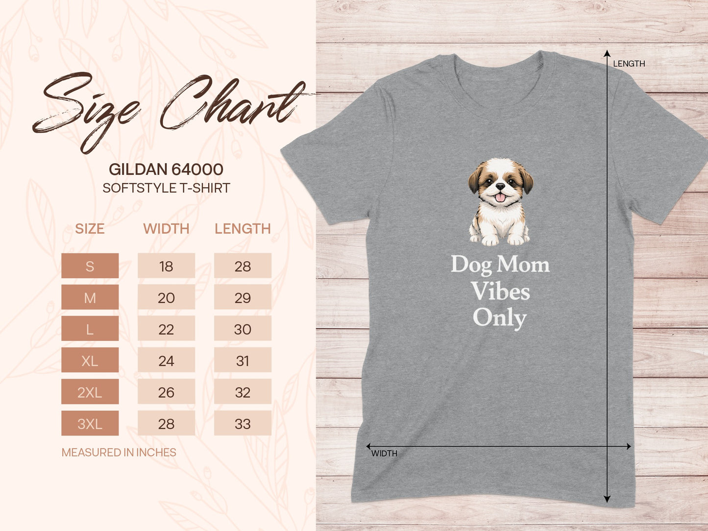 Dog Mom Vibes Only T-Shirt Cute Pet Lover Apparel