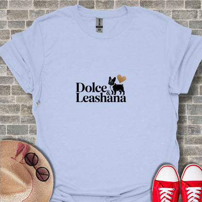 Dolce Leashana Graphic T-Shirt with Heart Design