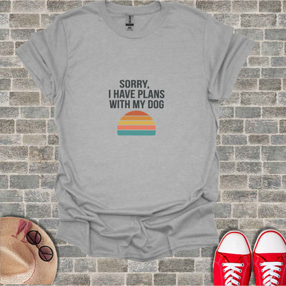 SORRY I HAVE PLANS WITH MY DOG Retro Sunset product type