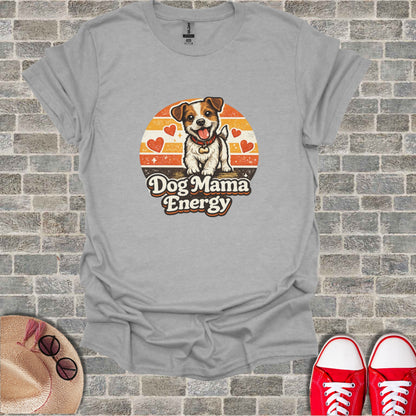 Happy Puppy Dog Mama Energy Retro Hearts Design product type