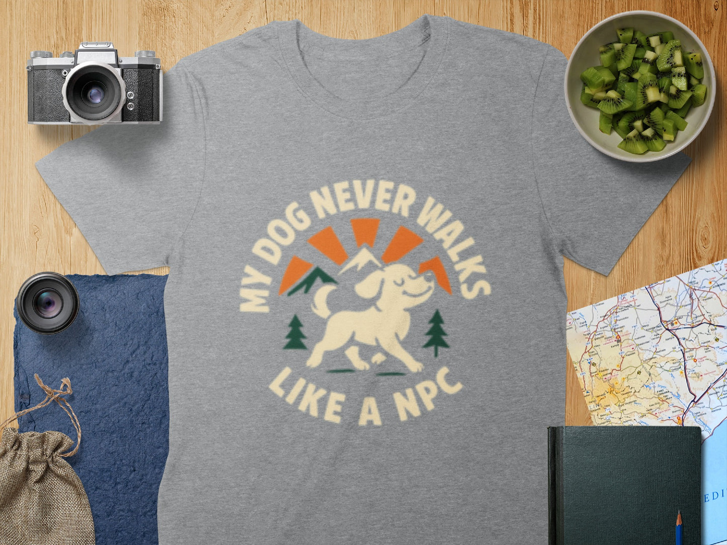 My Dog Never Walks Like a NPC T-Shirt