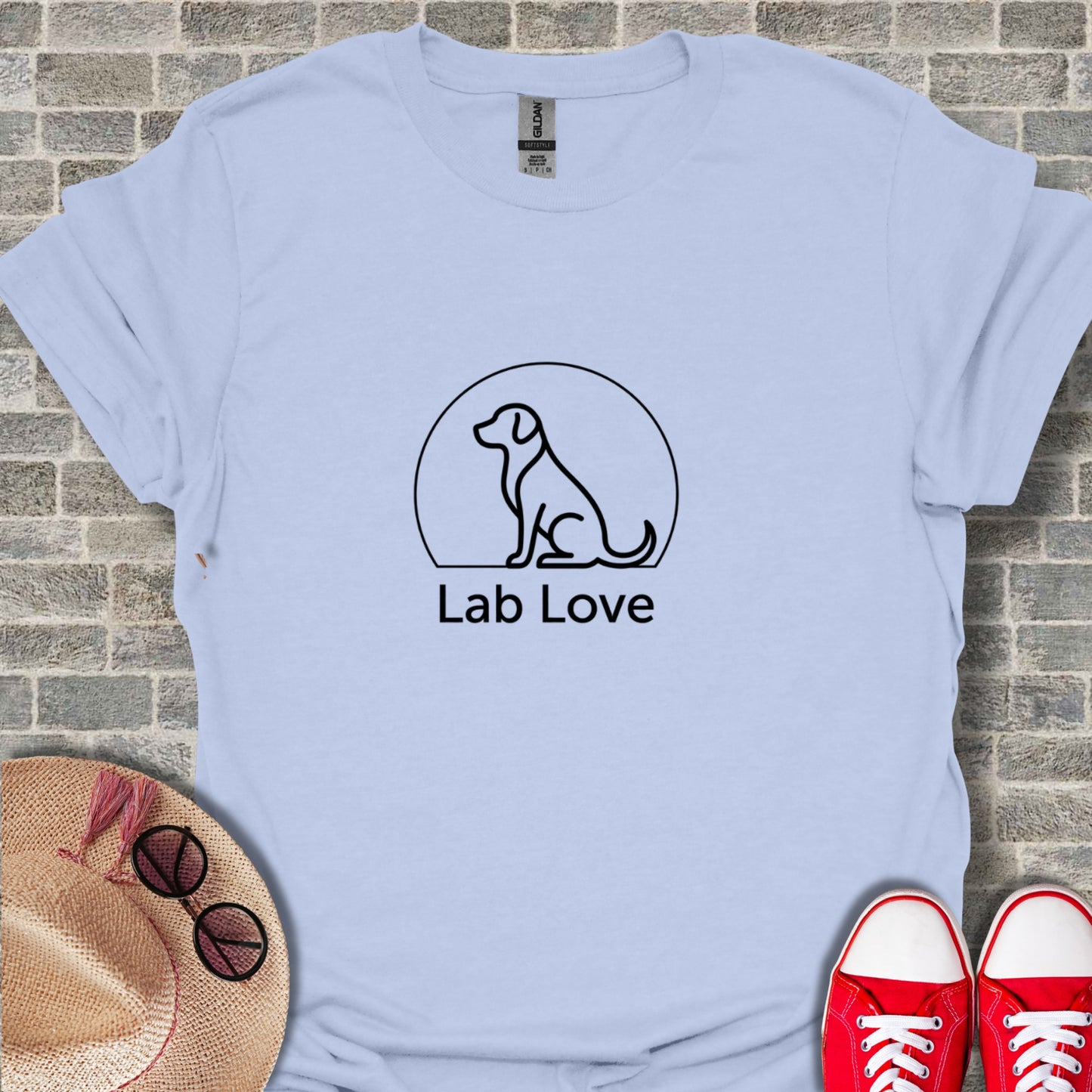 Lab Love Graphic Tee for Dog Lovers Shirt