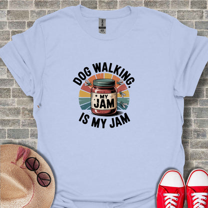 Dog Walking Is My Jam Graphic Tee Shirt