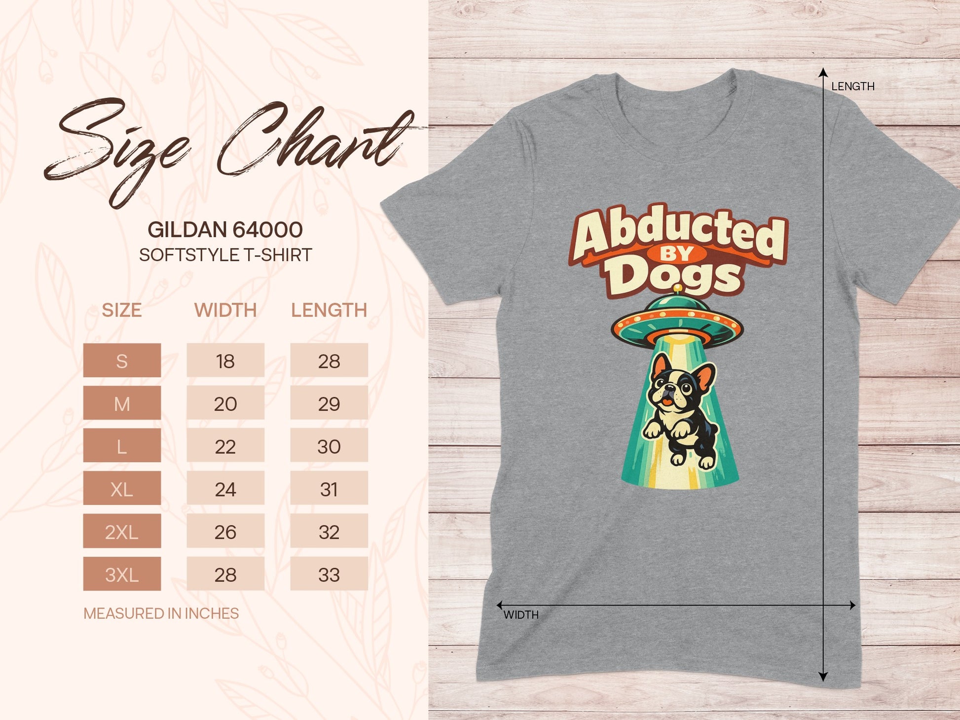 Abducted By Dogs Funny Graphic T-Shirt for Dog Lovers