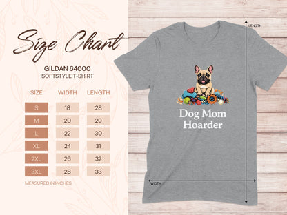 Dog Mom Hoarder Softstyle T-Shirt Product