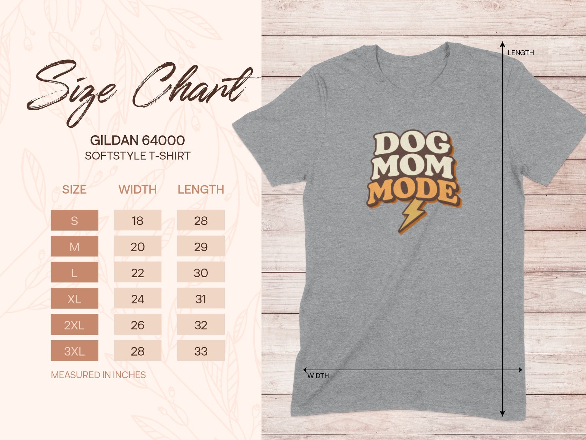 DOG MOM MODE GILDAN 64000 SOFTSTYLE T-SHIRT