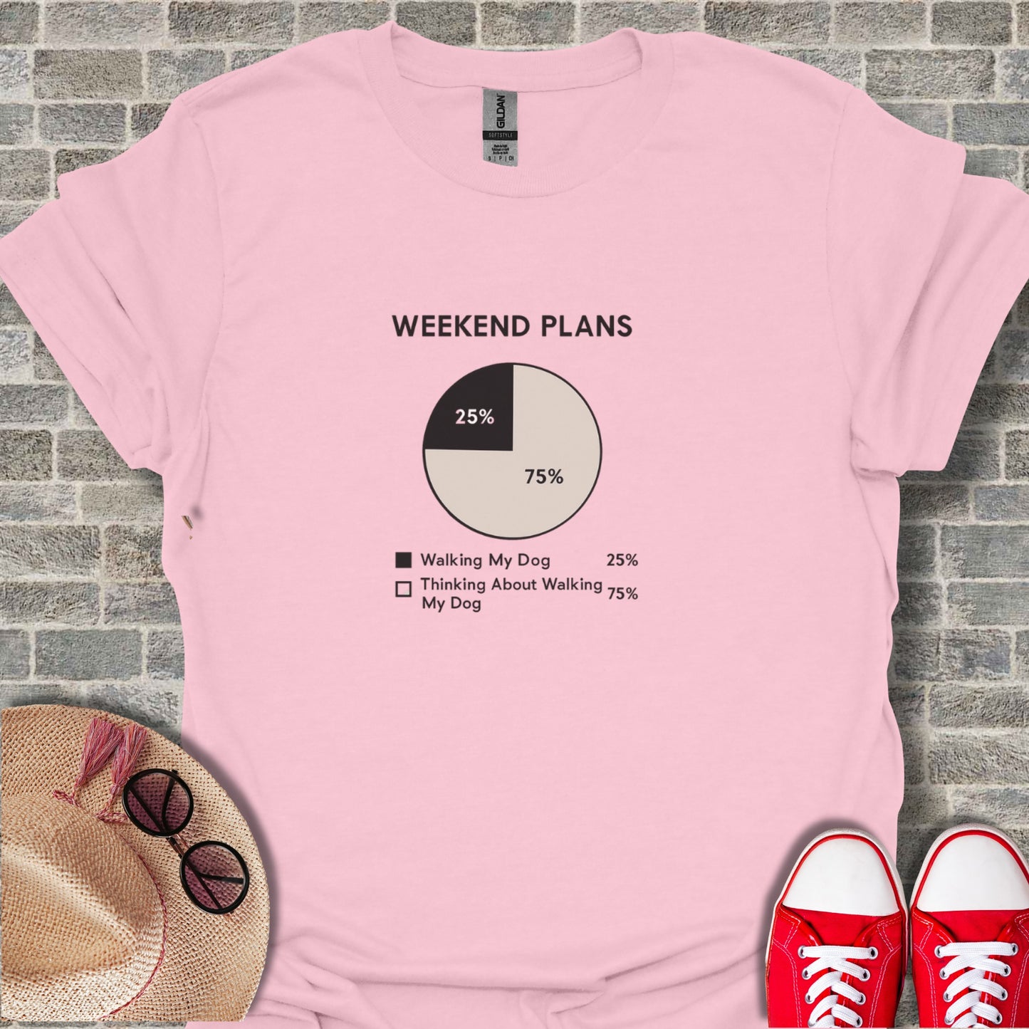 Weekend Plans Graphic Tee for Dog Lovers T-Shirt