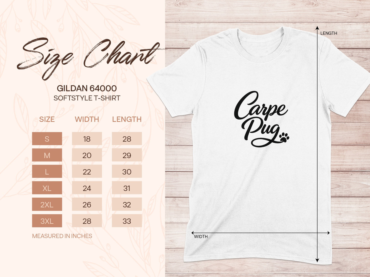 GILDAN 64000 SOFTSTYLE T-SHIRT Carpe Pug product type