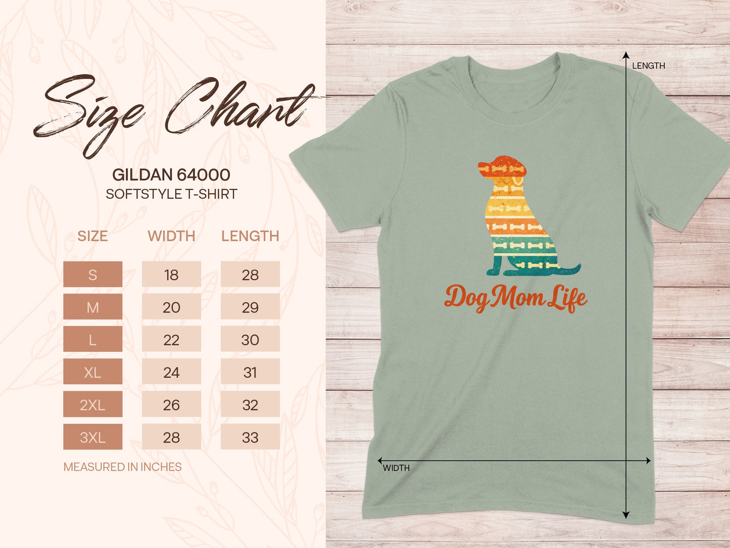 Dog Mom Life Gildan 64000 Softstyle T-shirt product type