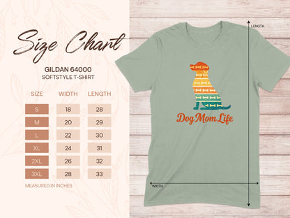 Dog Mom Life Gildan 64000 Softstyle T-shirt product type