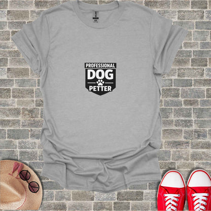 PROFESSIONAL DOG PETTER paw print slogan product type