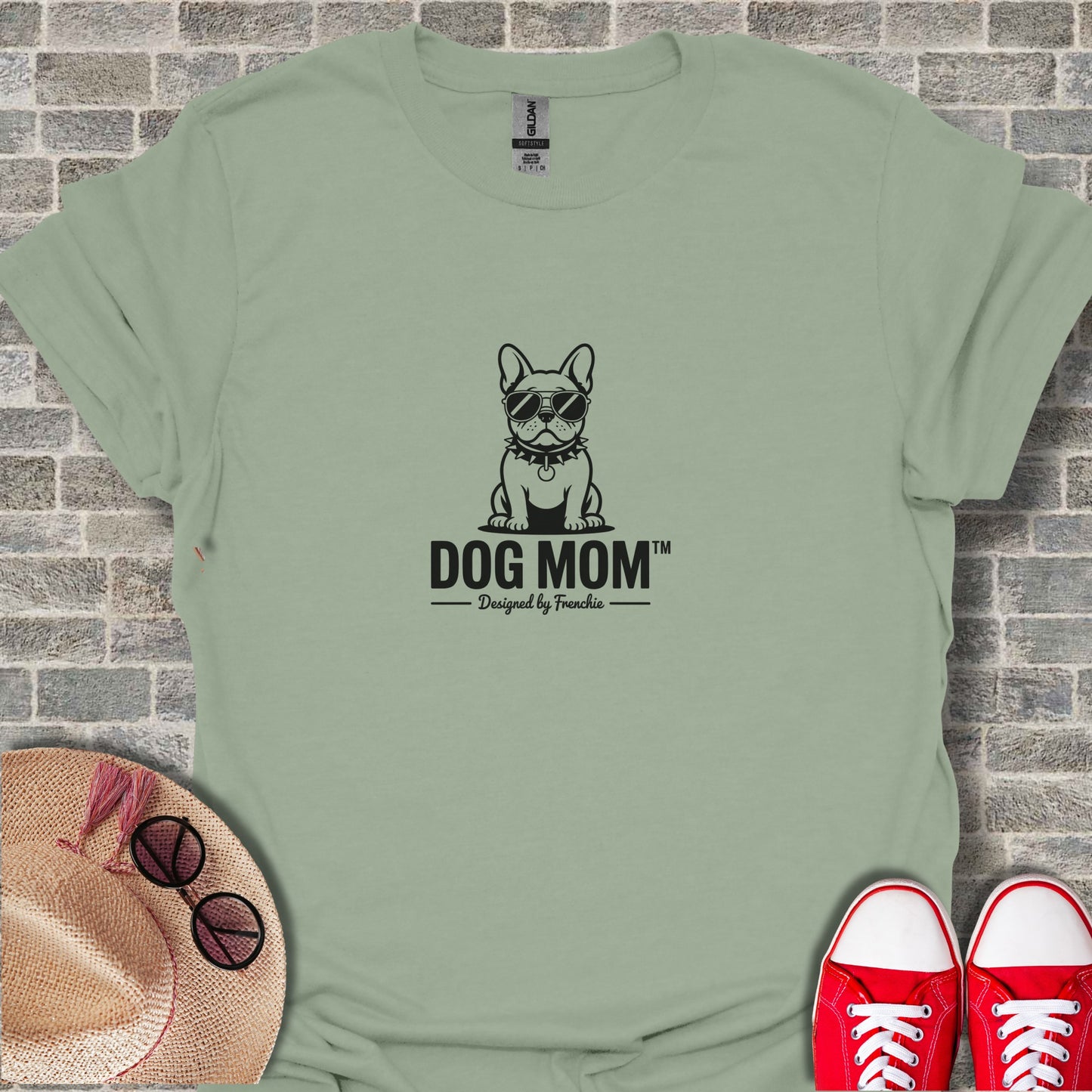 Dog Mom Graphic Tee with Cool Dog Design