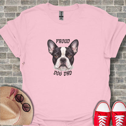 Proud Dog Dad Shirt with French Bulldog Graphic
