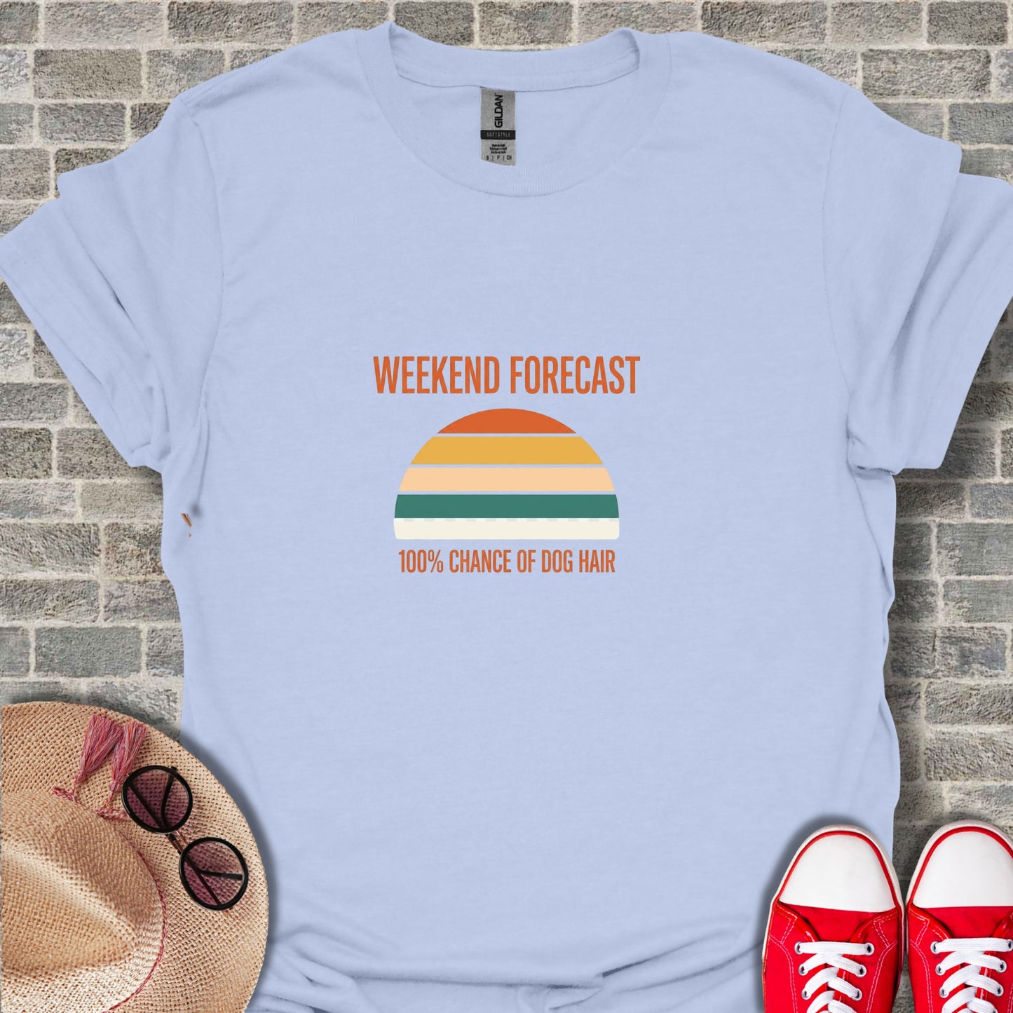 Weekend Forecast 100% Chance of Dog Hair Shirt