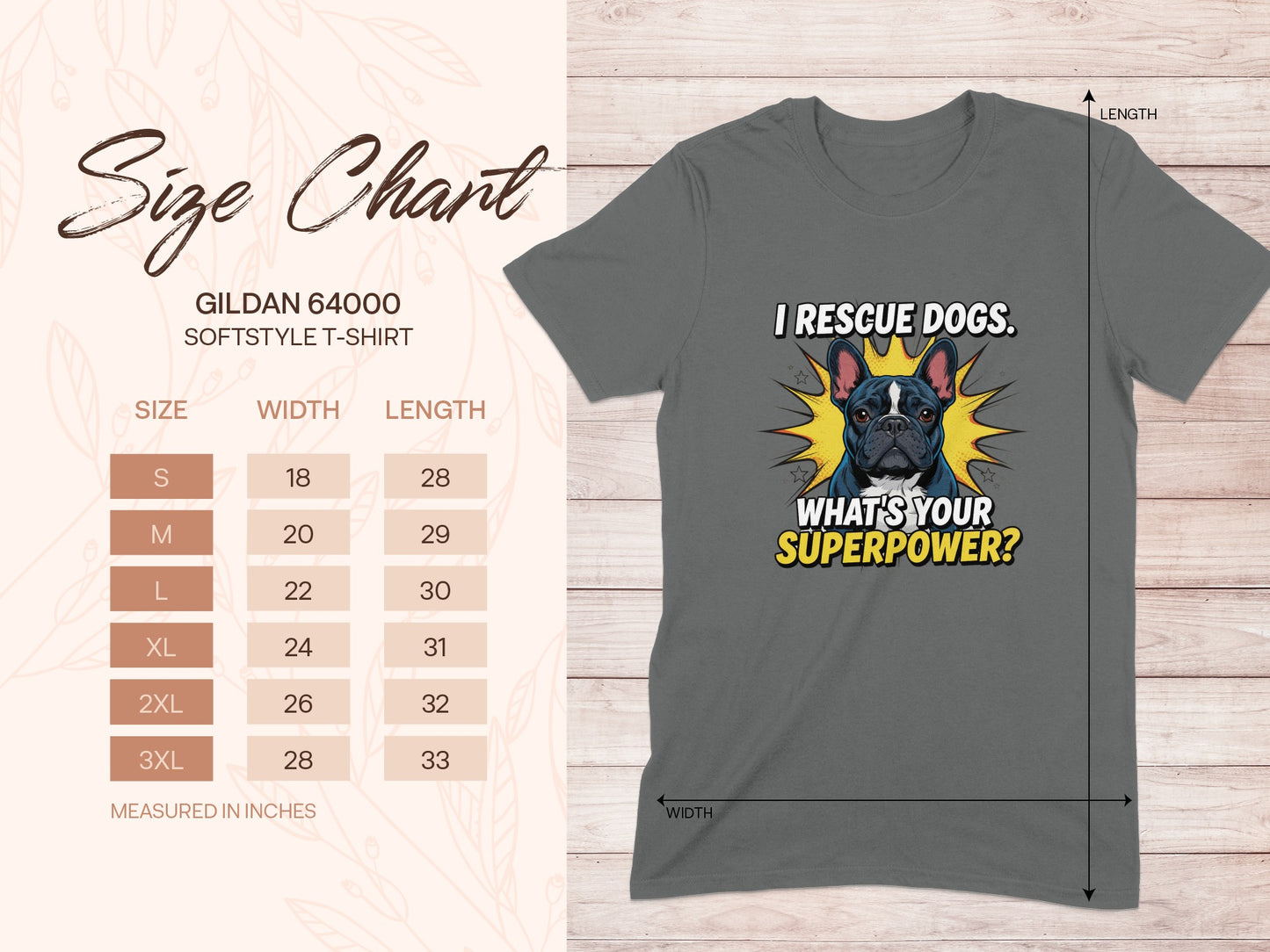 I Rescue Dogs What's Your Superpower T-Shirt for Dog Lovers