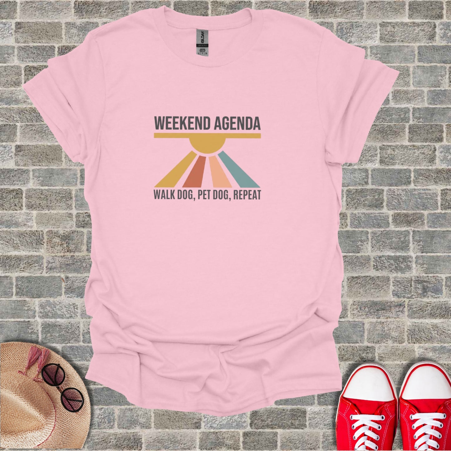 Weekend Agenda Walk Dog Pet Dog Repeat product type