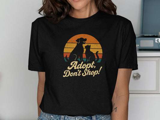 Adopt Don't Shop Design Dog Cat T-shirt product type