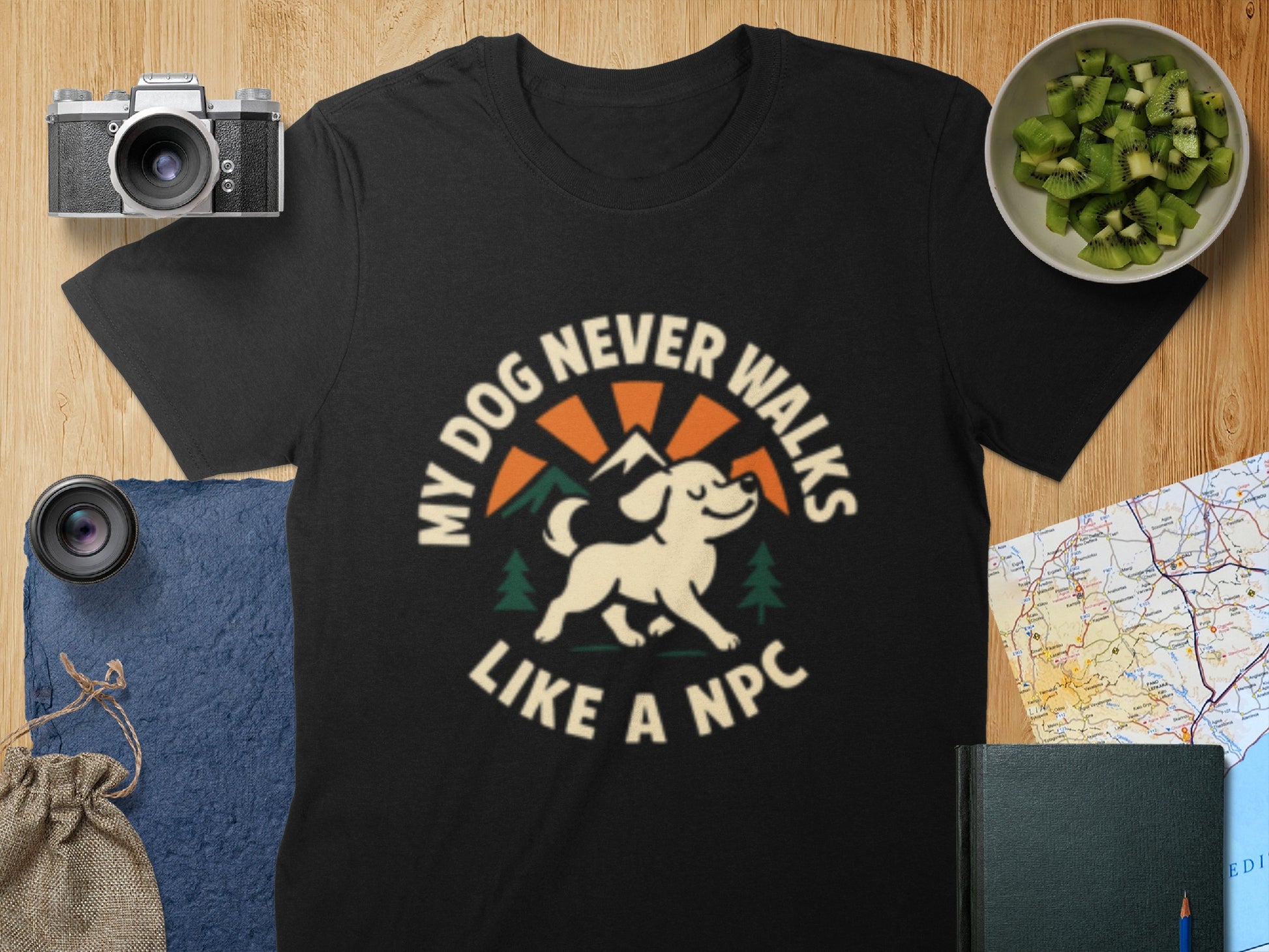 My Dog Never Walks Like A NPC Graphic T-Shirt