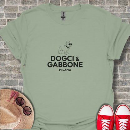 Funny Dogci & Gabbone Milano Print T-Shirt
