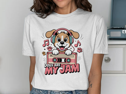 Dogs Are My Jam Cute Graphic T-Shirt product type