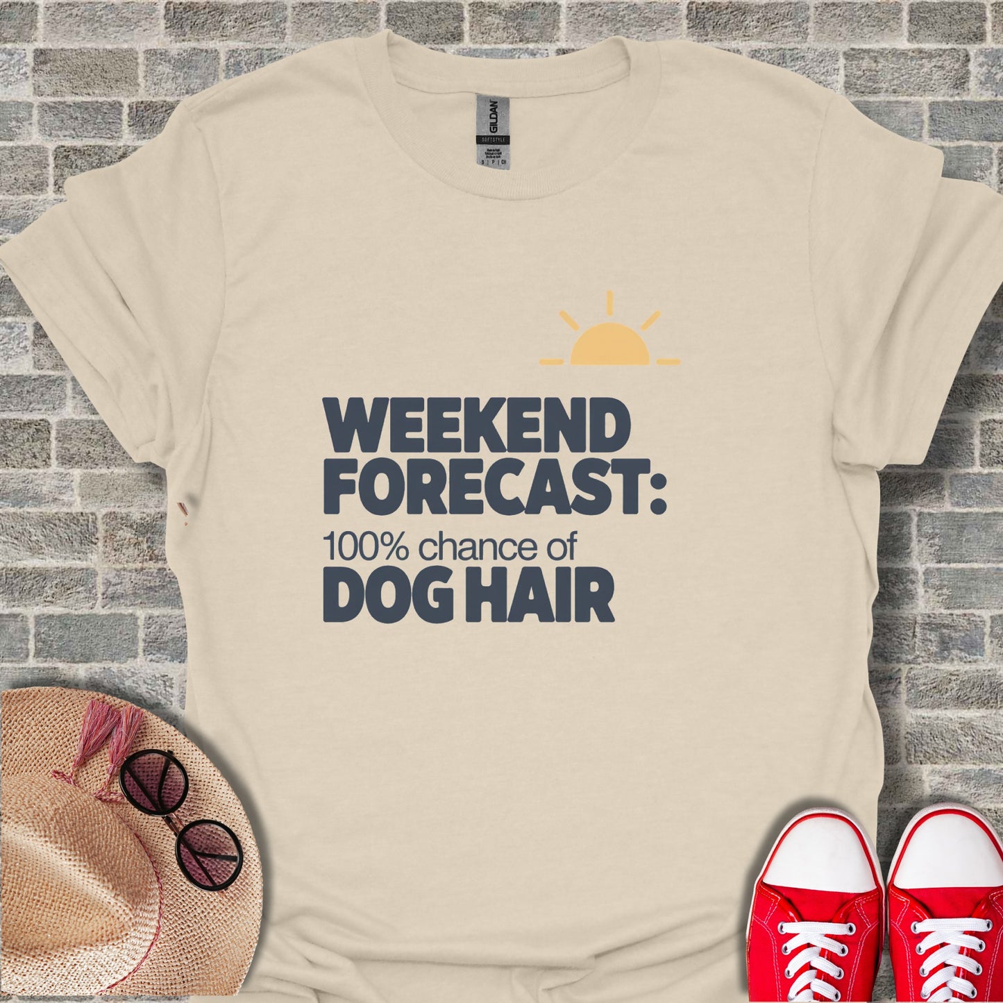Weekend Forecast 100% Chance Of Dog Hair Shirt