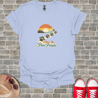 Follow The Paw Prints Sunset Trees Birds product type