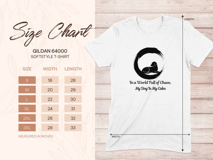 Gildan 64000 Softstyle T-Shirt Dog Chaos My Calm product type