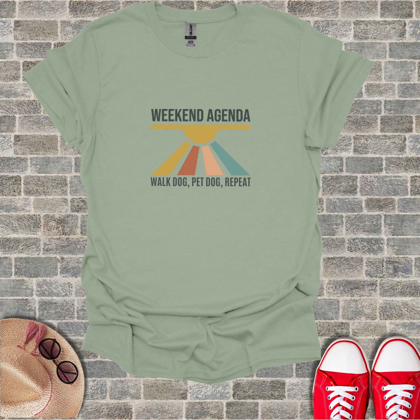 Weekend Agenda Walk Dog Pet Dog Repeat product type