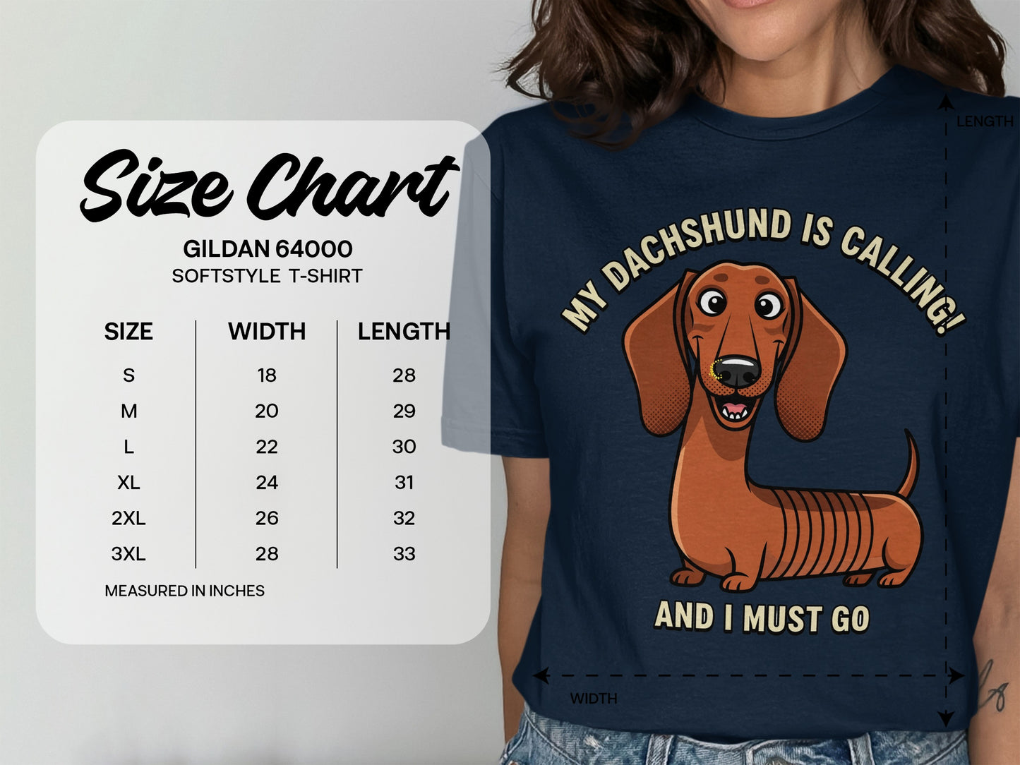 My Dachshund Is Calling and I Must Go T-Shirt