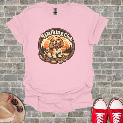 Pink Walking Club Happy Dog Retro Sunset t-shirt product type
