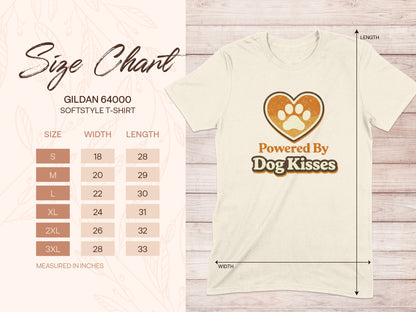 Powered By Dog Kisses GILDAN 64000 SOFTSTYLE T-SHIRT product type
