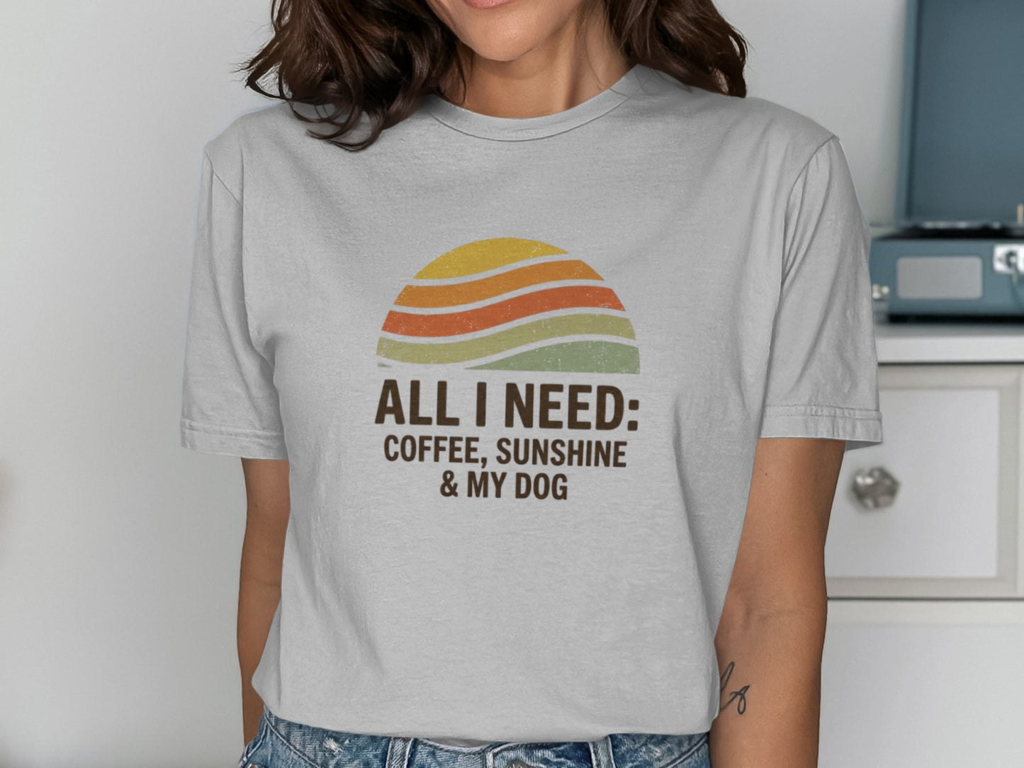 All I Need Coffee Sunshine and My Dog T-shirt