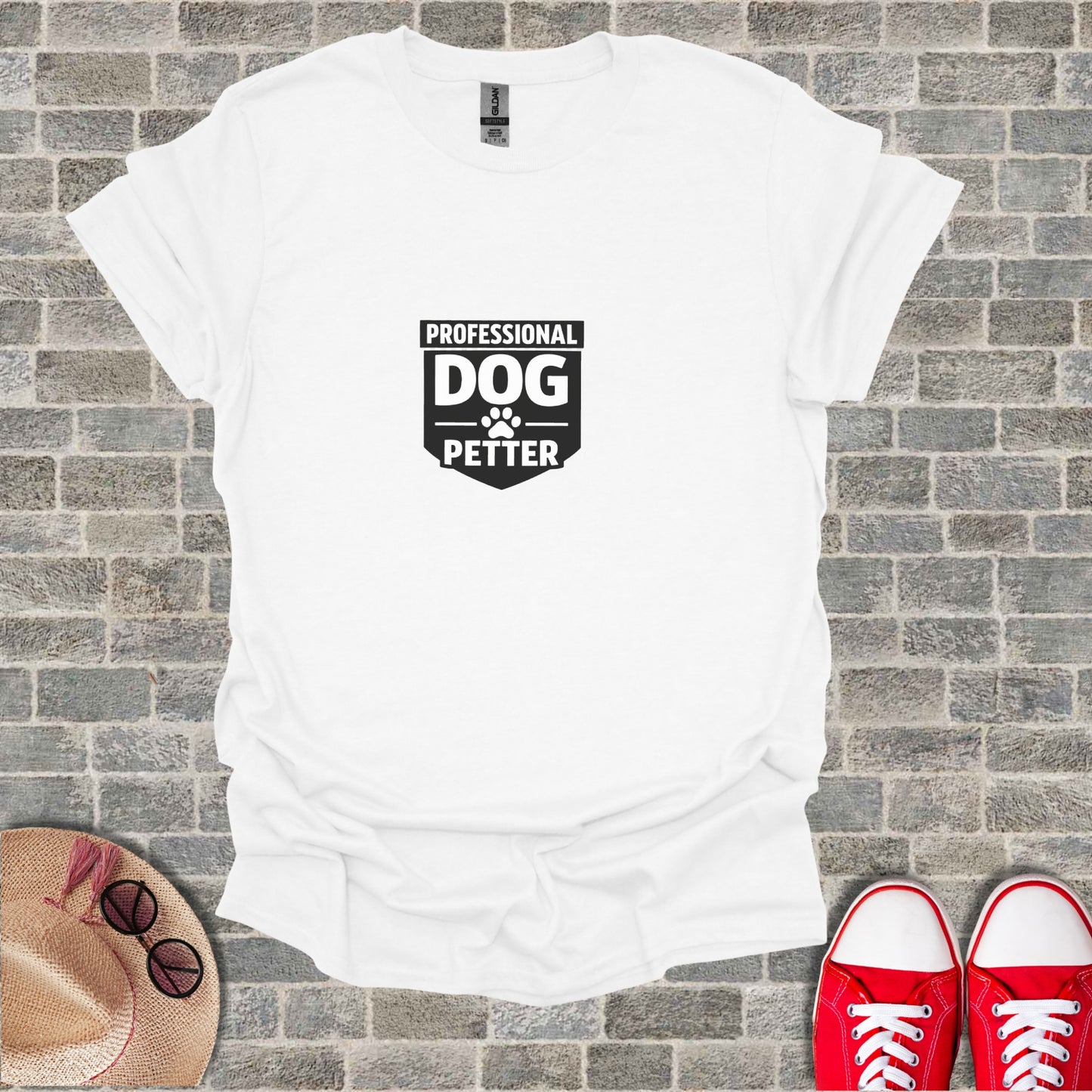 PROFESSIONAL DOG PETTER Paw Print T-shirt product type