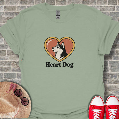 Heart Dog Graphic Tee Perfect for Dog Lovers