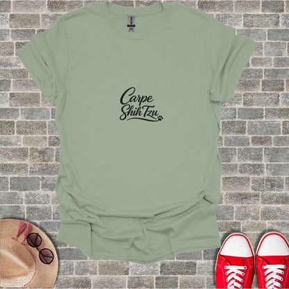 Sage Carpe Shih Tzu Short Sleeve T-shirt product type