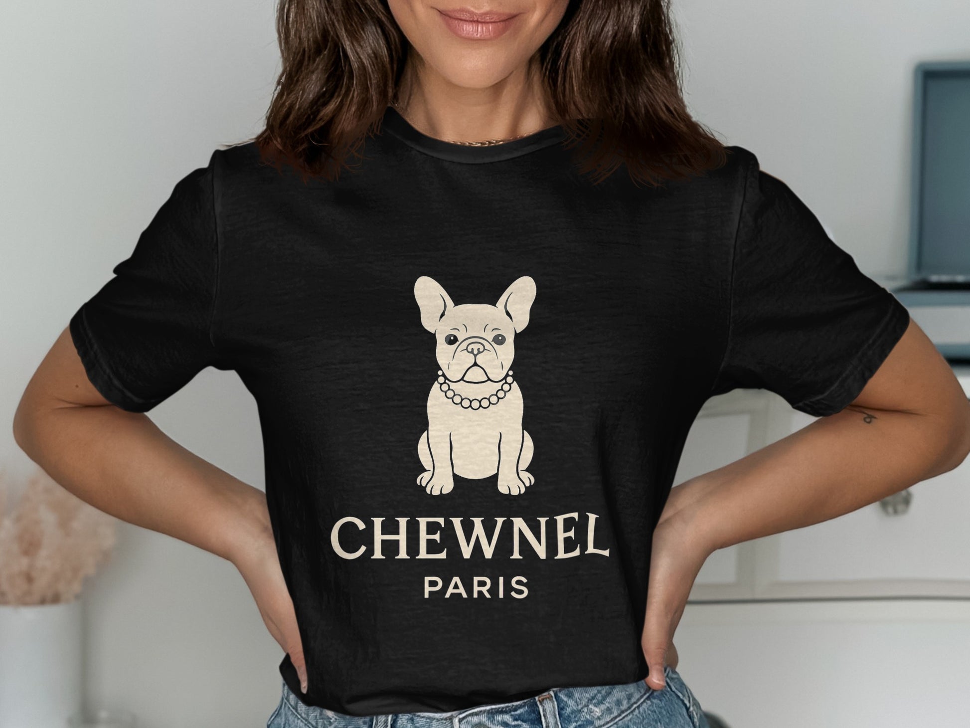Chewnel Paris Dog Graphic Tee for Stylish Pet Lovers