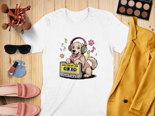 Dogs Are My Jam Funny Music Lover T-Shirt product type