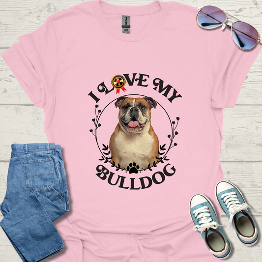 I Love My Bulldog Unisex Softstyle T-Shirt