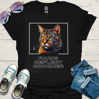 Paws Reflect Conquer Unisex Softstyle T-Shirt