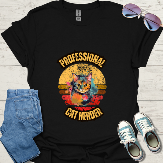 Professional Cat Herder Unisex Softstyle T-Shirt