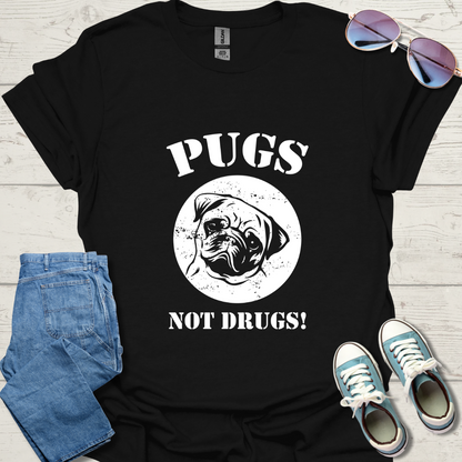 Pugs Not Drugs Unisex Softstyle T-Shirt