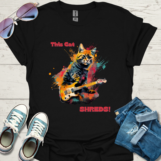 This cat shreds Unisex Softstyle T-Shirt