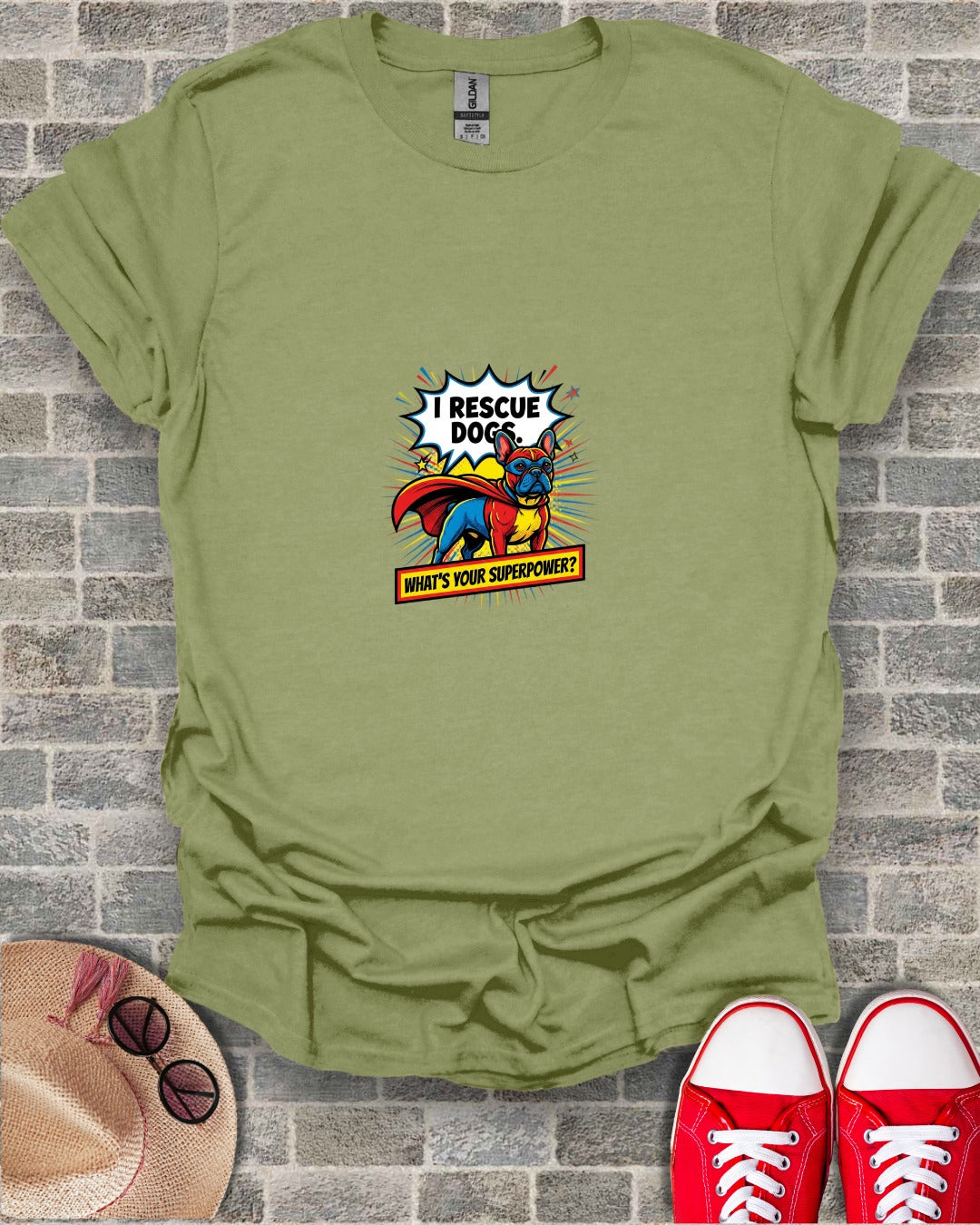 I RESCUE DOGS WHAT'S YOUR SUPERPOWER Superhero T-Shirt